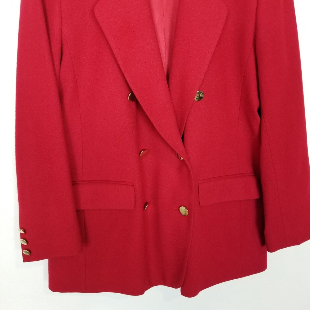 Vtg Pendleton Virging Wool Double-Breasted Blazer… - image 3